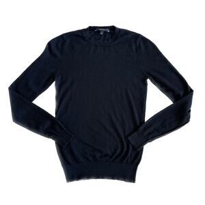 Gucci Black Lightweight Wool Crewneck Knit Sweater Top Size XS